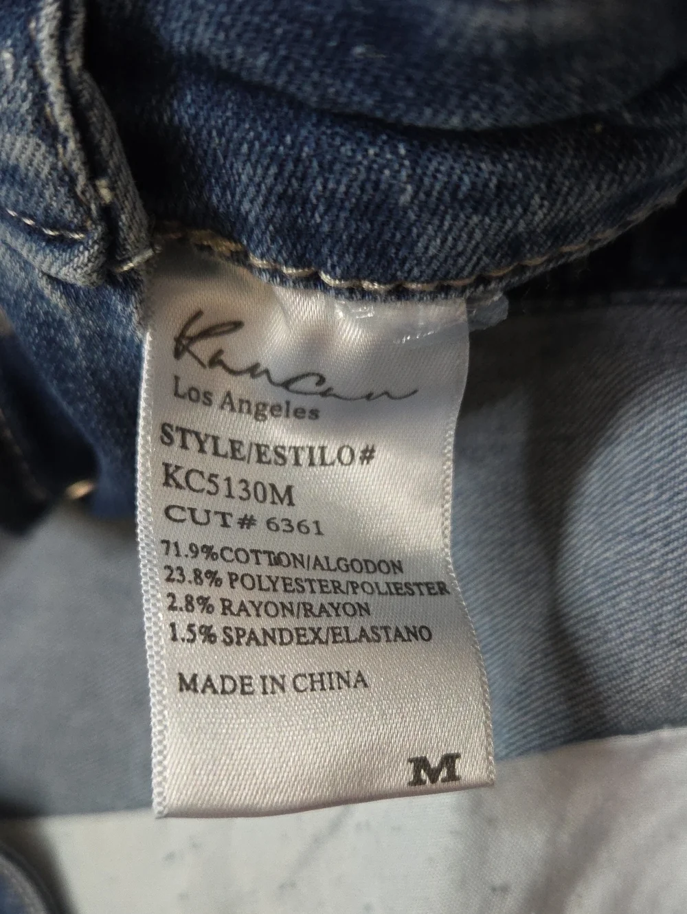 Kancan Distressed Denim Short Overalls Size Medium Y2K Nostalgia
